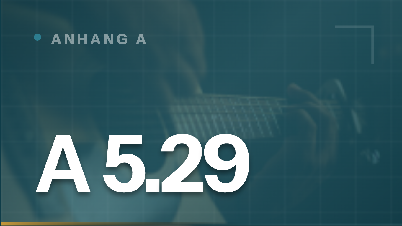 Anhang A 5.29 Informationssicherheit bei Störungen – ISO 27001